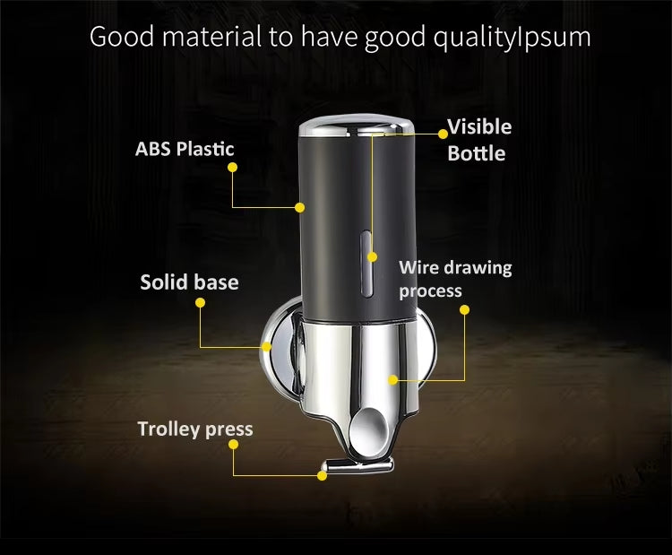 Wall Mount Soap & Shampoo Dispenser