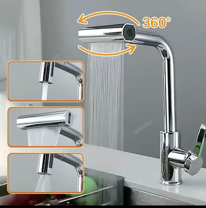 Premium Waterfall Kitchen Faucet 4 in 1