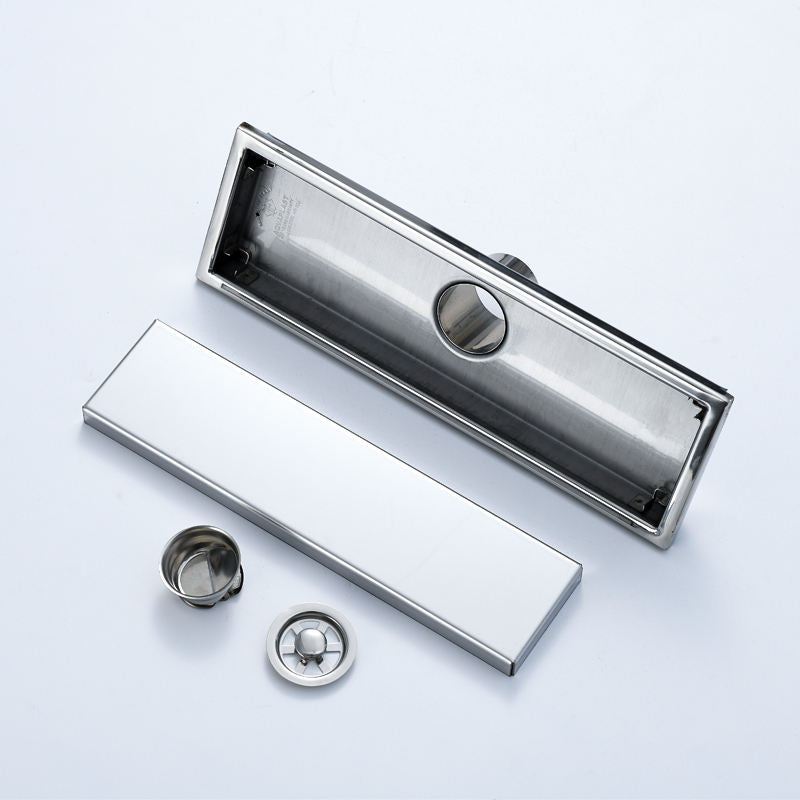 Stainless Steel Concealed Invisible Tile Insert Bathroom Trap Long Linear Floor Drain