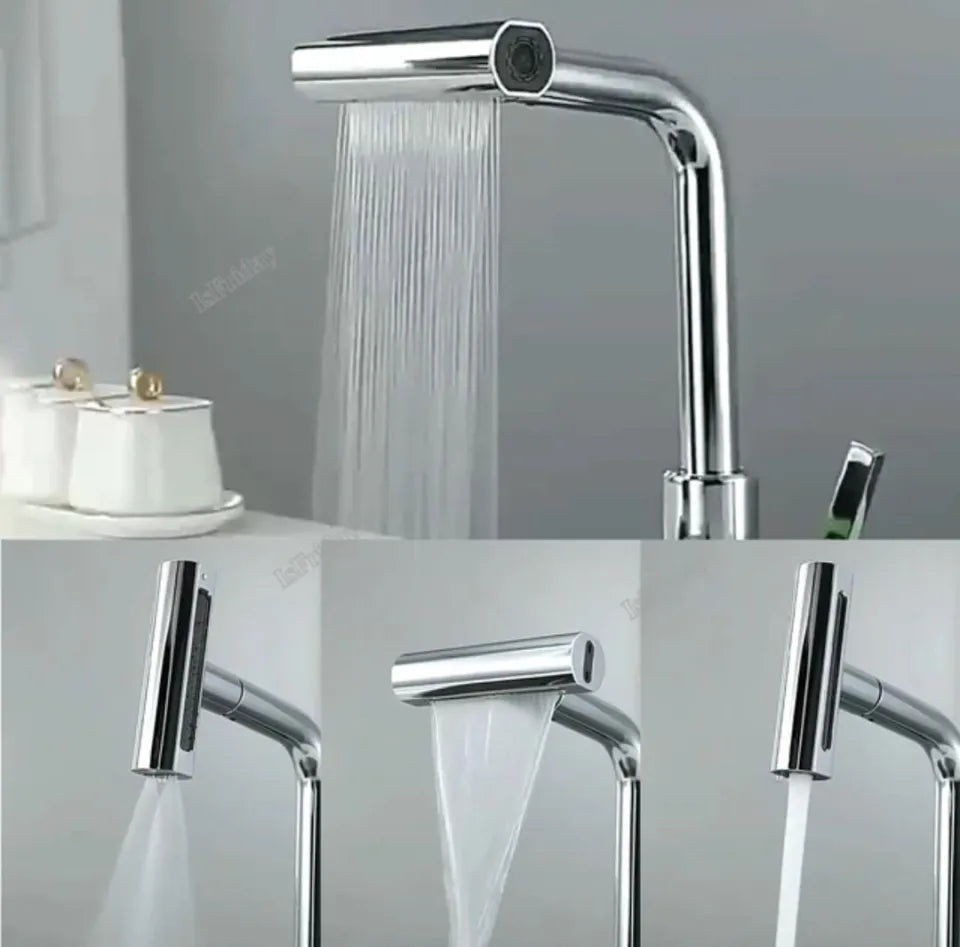 Premium Waterfall Kitchen Faucet 4 in 1